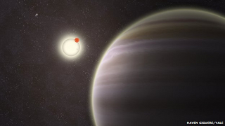 Illustration for article titled Unprecedented: Amateur astronomers discover a planet with four suns